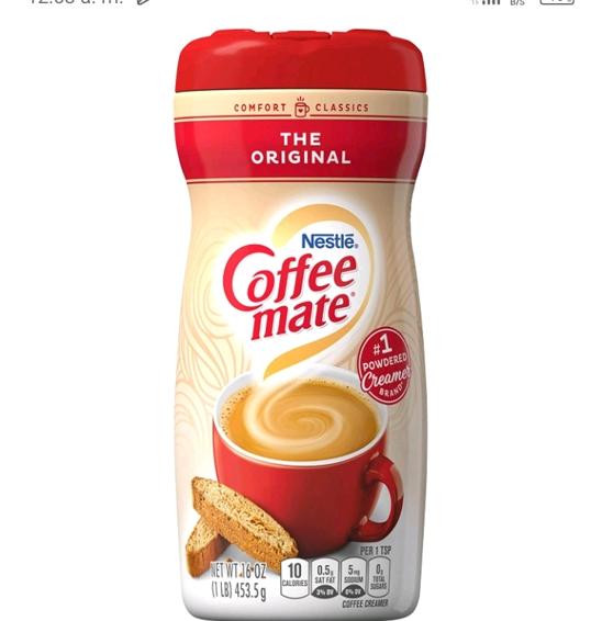 Product Coffee Mate Nestlé 311.8g Image
